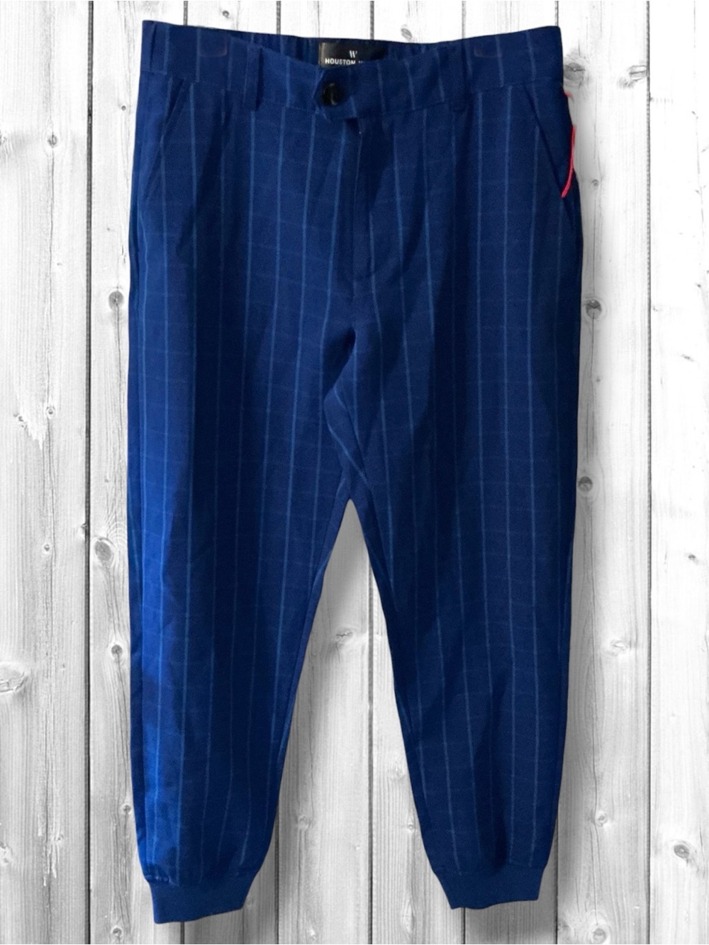 🌹NWT-Houston White Men's Navy Blue Pinstripe Jogger Pants